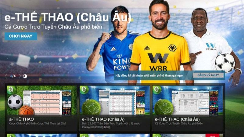 W88 là nhà cái uy tín với nhiều kèo cược hấp dẫn